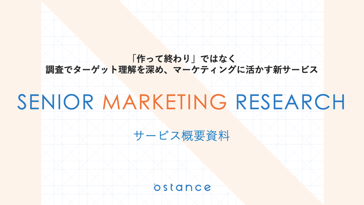 シニアマーケティングリサーチサービス概要資料