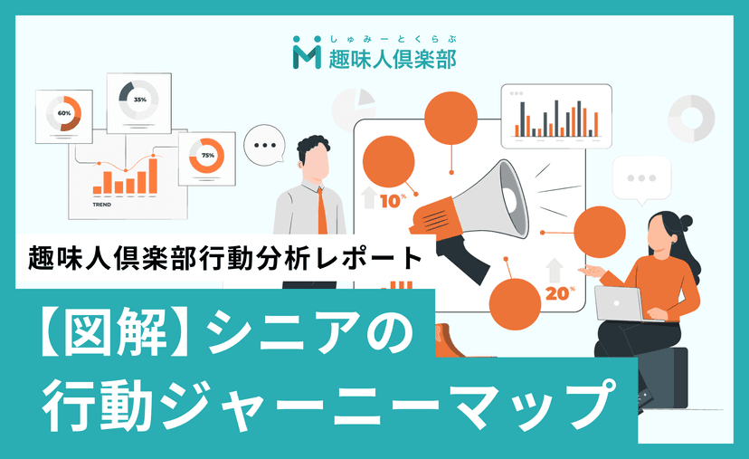 【図解】シニアの行動ジャーニーマップ|趣味人俱楽部行動分析レポート